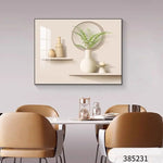 tableau mural moderne minimaliste beige blanc doré motifs géométriques simple texture bois respectueux environnement