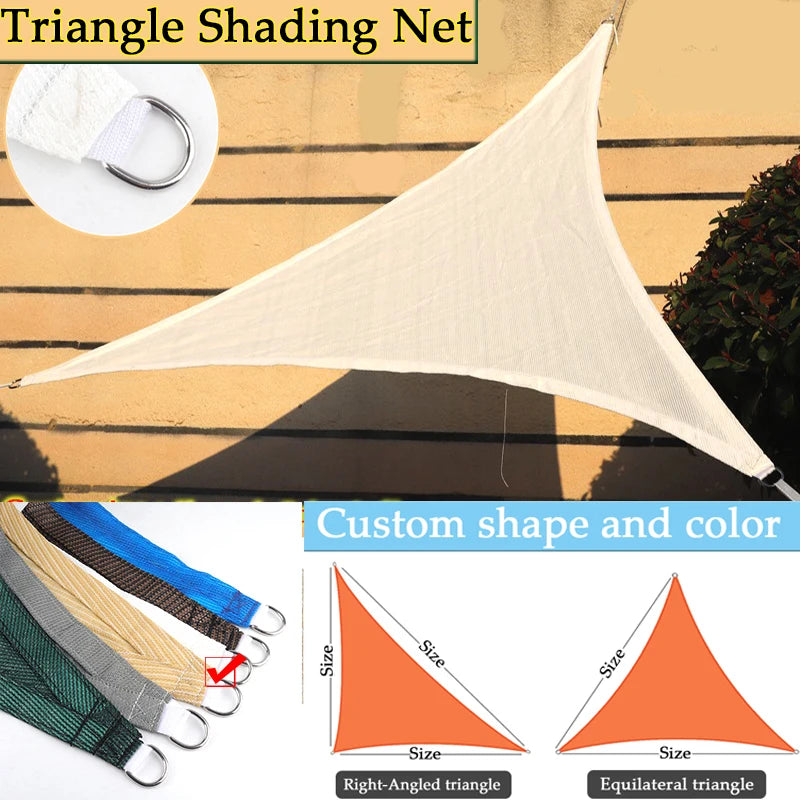voile d'ombrage filet protection solaire jardin piscine extérieur blanc résistant anneaux métalliques