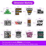 sticker autocollant texte motivant moderne multicolore étanche scrapbook journal portable téléphone bouteille vinyle pvc