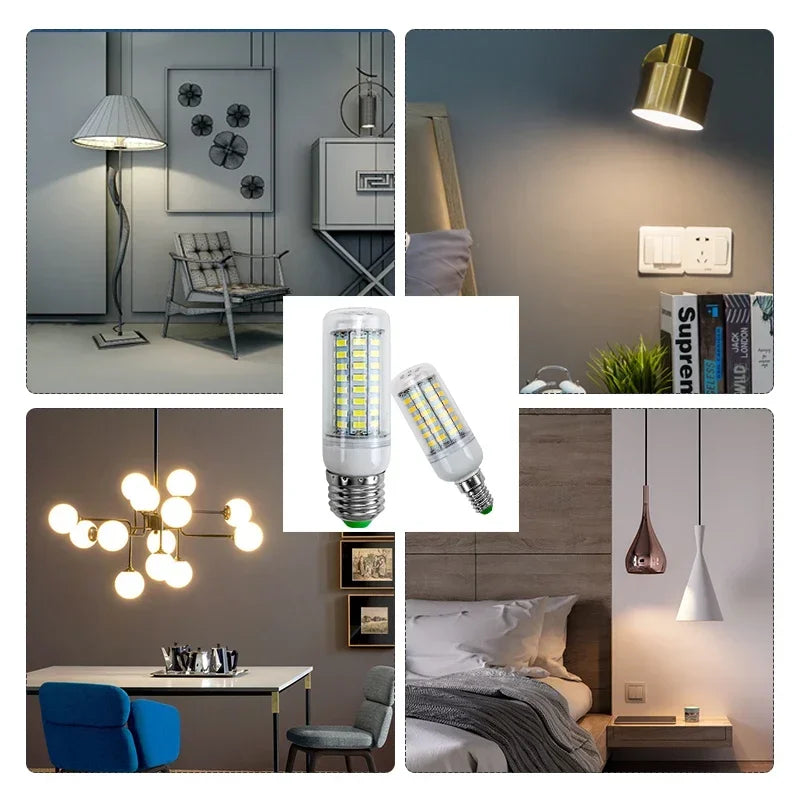 ampoule led maïs blanc moderne lustre maison décoration intérieur vis e27 e14 économe