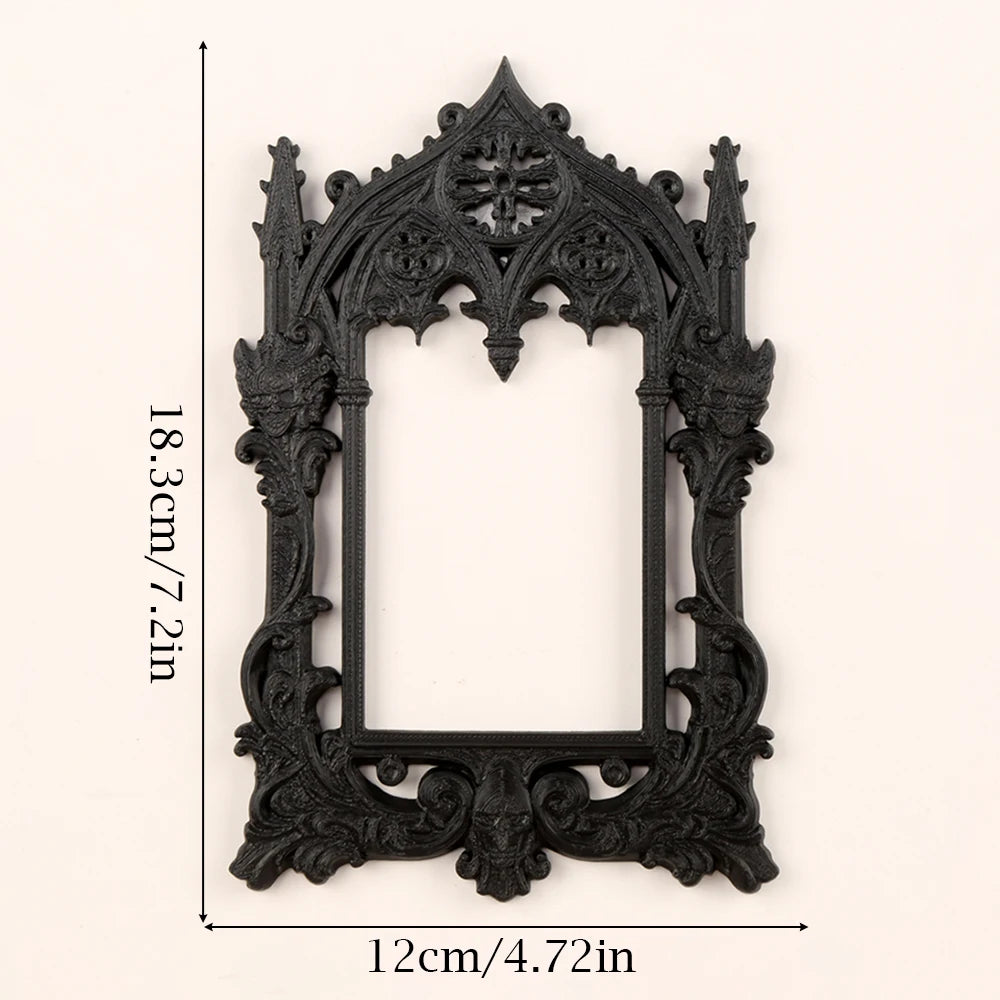 cadre mural gothique ornements noirs décoration murale vintage complexe plastique