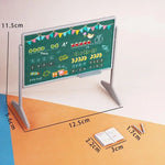 accessoires poupée mobilier scolaire miniature chaises table sac dos crayons livres motifs scolaires modernes