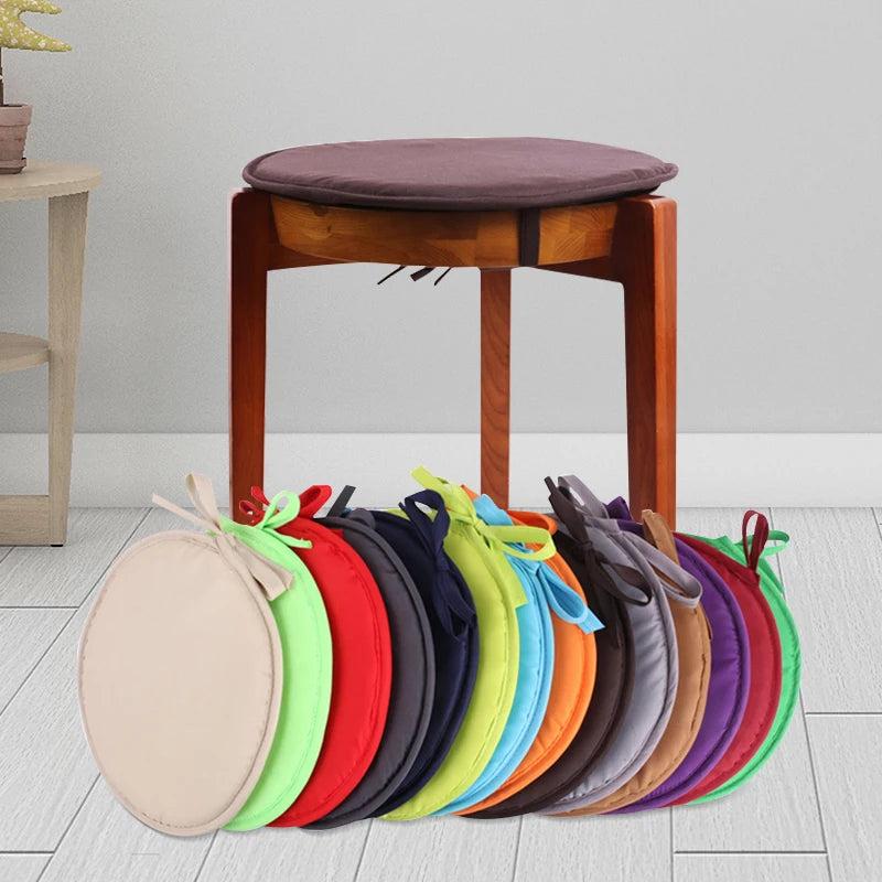 coussin chaise rond siège décoration maison moderne couleur unie