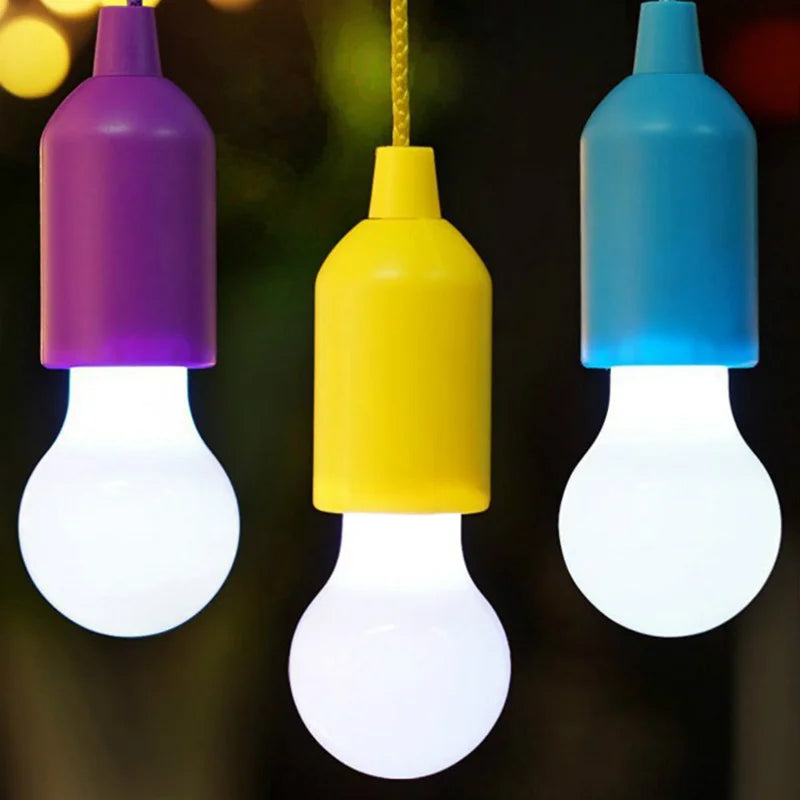 ampoule suspendue led portable camping extérieur violet jaune bleu vert rose rouge moderne minimaliste