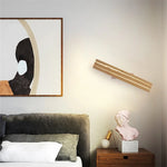 lampe murale led bois moderne minimaliste chaleureuse éclairage intérieur 30cm 50cmversible lumière chaude