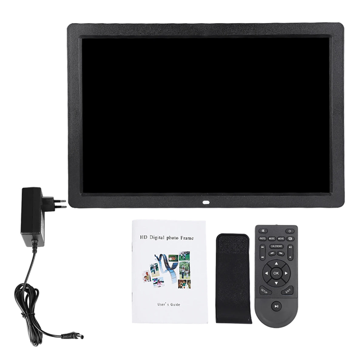 Cadre numérique multifonction 17 pouces résolution 1440 900 blanc moderne écran tactile télécommande