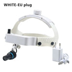 lampe frontale noire blanche ceinture ajustable haute luminosité antidérapante moderne fonctionnelle