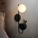 applique murale moderne verre opaque dorée éclairage mural contemporain fixée mur led chambre cuisine