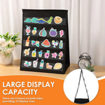 porte stickers pliable noir moderne stickers autocollants pvc transparent compartiments organisation événementnels affichages