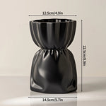 vase blanc moderne minimaliste plastique souple décoration intérieur arrondi chambre salon
