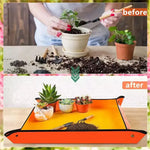 tapis jardinage tissé moderne vert orange jaune noir poignées bouclés facile nettoyer réutilisable durable