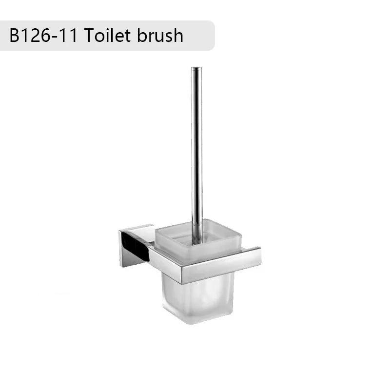 accessoires salle bain chrome modernes porte serviettes savon mural lisse fixations murales