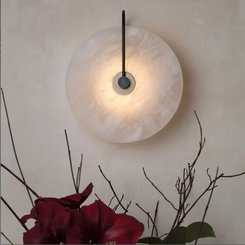 lampe murale led marbrée moderne blanc certification rohs ul vde 220v 110v