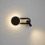lampe murale moderne blanc noir éclairage circulaire faisceau lumineux minimaliste chambre salon