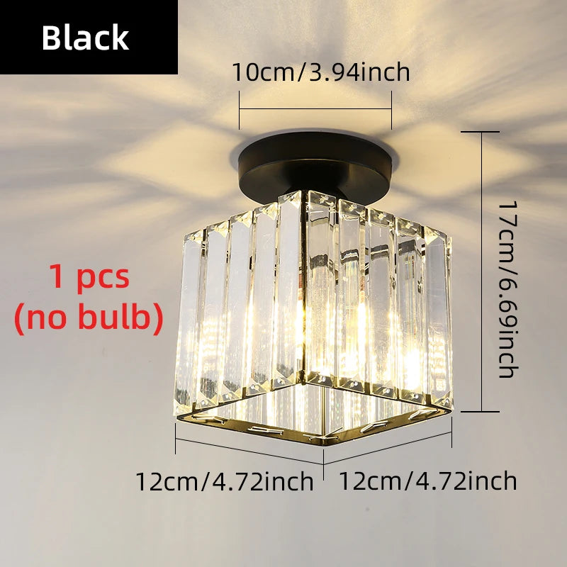 lampe moderne or noir cristal texture métallique élégante éclairage décoration chambre salon