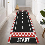 tapis moderne avions route fleurs vert gris blanc chambre décoration extérieur