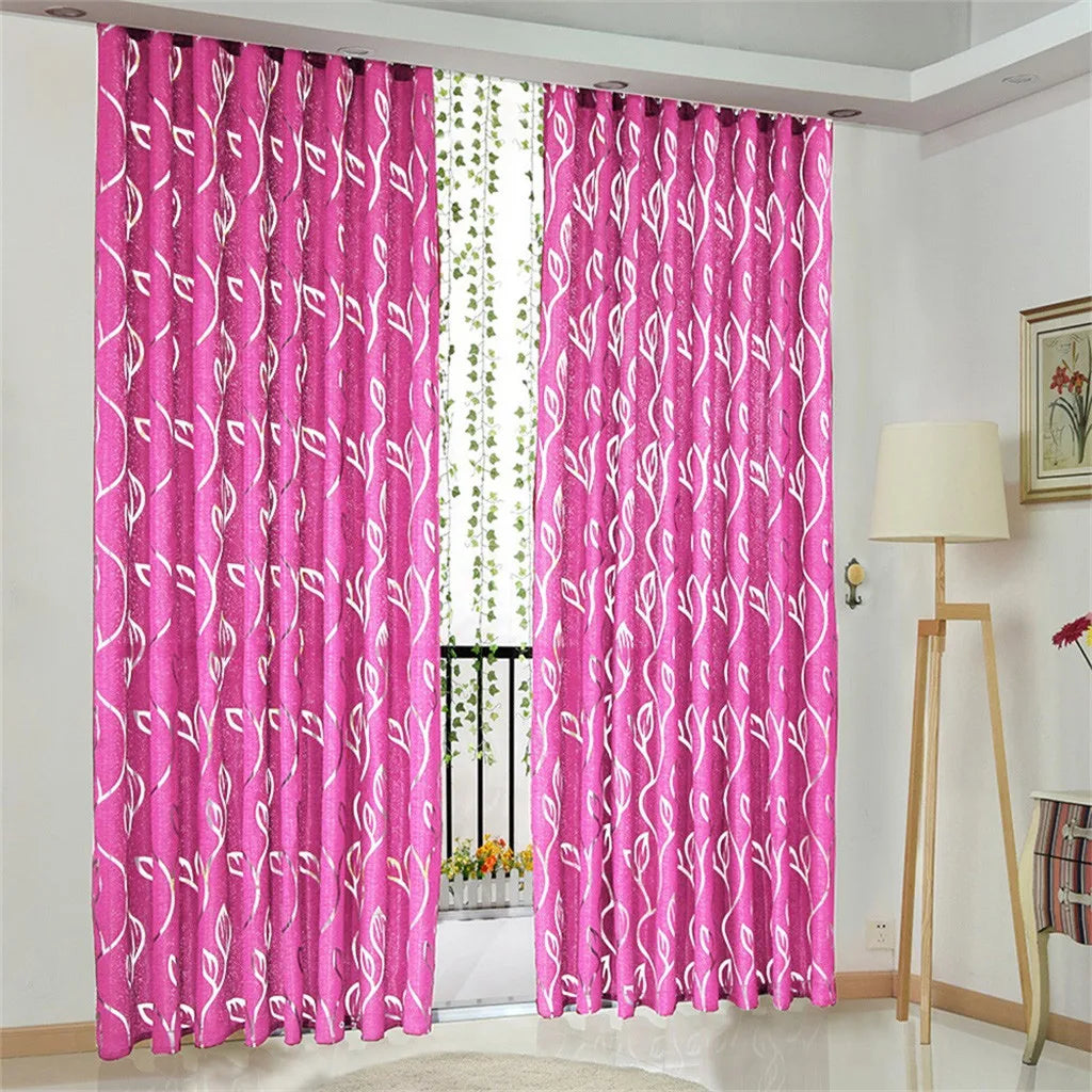 rideaux semi transparents motifs floraux modernes 100x130cm couleurs variées chambre décoration