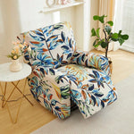 housse canapé moderne motif feuilles tropicales multicolore fauteuil salon canapé
