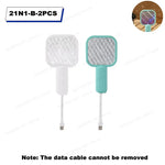 raquette anti moustiques rechargeable usb rose bleu noir blanc moderne pratique