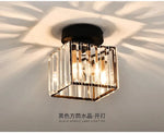 lampe moderne cristal noir doré transparent élégante décoration intérieure chambre restaurant