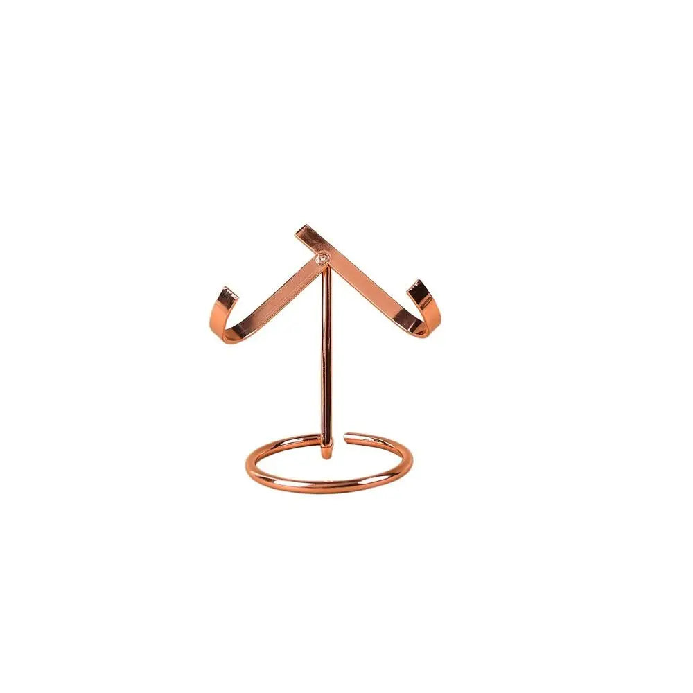 Support bijoux noir argent doré clips base circulaire moderne minimaliste salon respectueux environnement