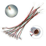 miniatures lampes led fil électrique blanc rouge vert doré filetées industrielles technique éducatives