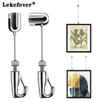 crochet mural réglable suspension tableau câble métallique safe load 20kg moderne fixations lisses opaque