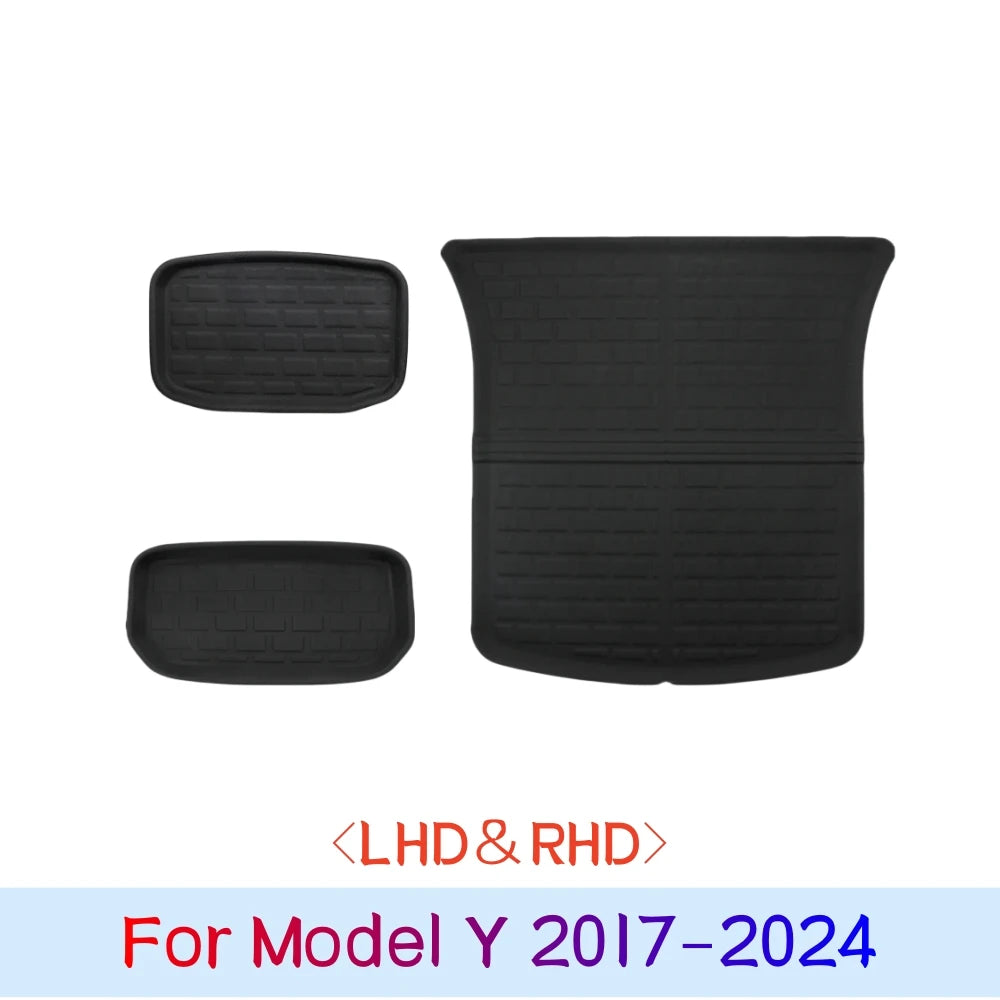 tapis sol coffre tesla model model noir antidérapant 3d fibre synthétique fibre naturelle environnement