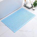 tapis bain antidérapant moderne perforations trou drainage adhésif rose jaune gris bleu beige