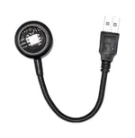 lampe led flexible noir lentille transparente minimaliste câble usb ambiancé moderne
