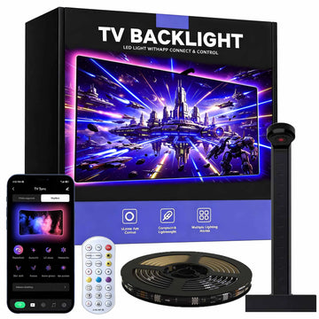 bande led rgbic adhésive télécommande flux lumineux 249 2000 synchronisation intelligente moderneécran 55 75