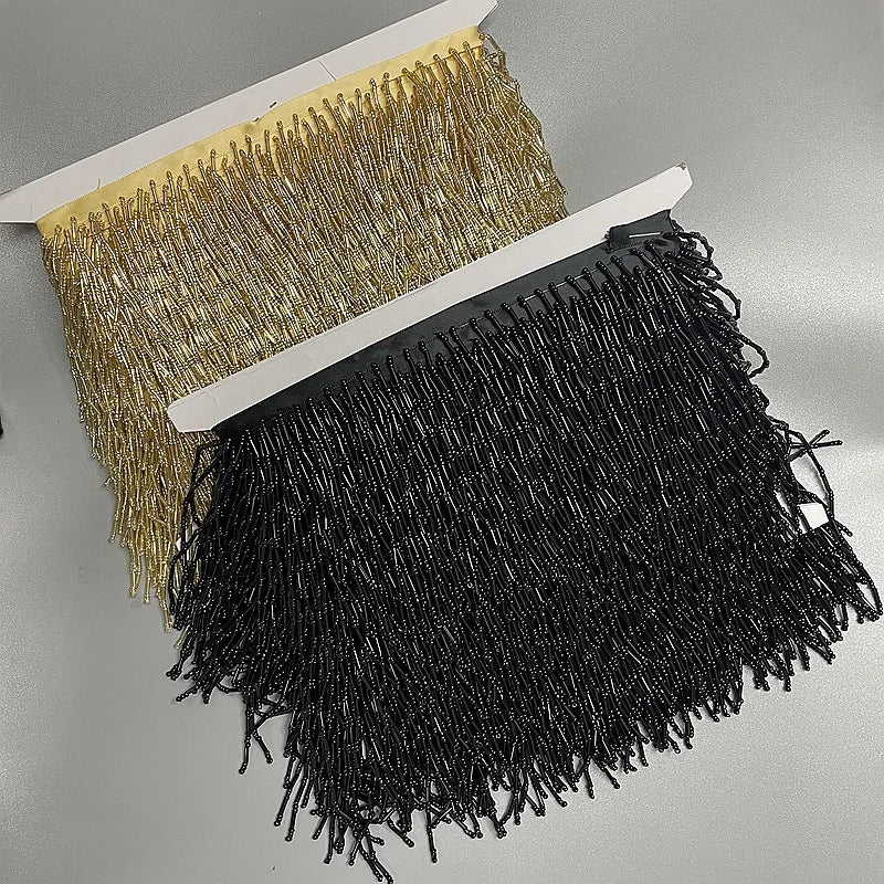 franges décoratives or noir rouge filigranes classique mariage décoration textile opaques