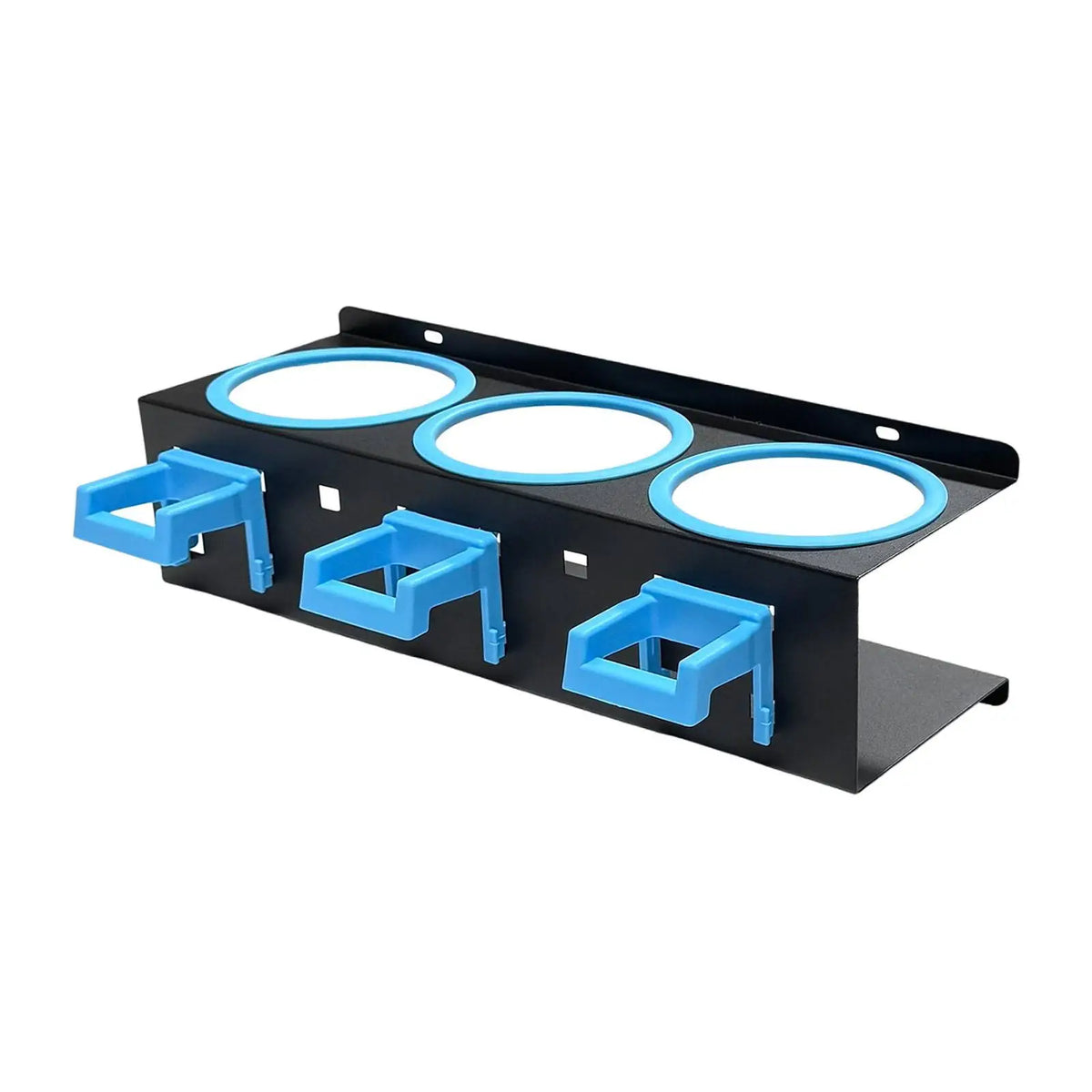 support mural bouteilles nettoyant noir clips rangement garage organisation outils