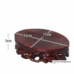 support bois sculpté classique miniature base décoration intérieure pot fleurs bonsaï succulentes tréfonds marron