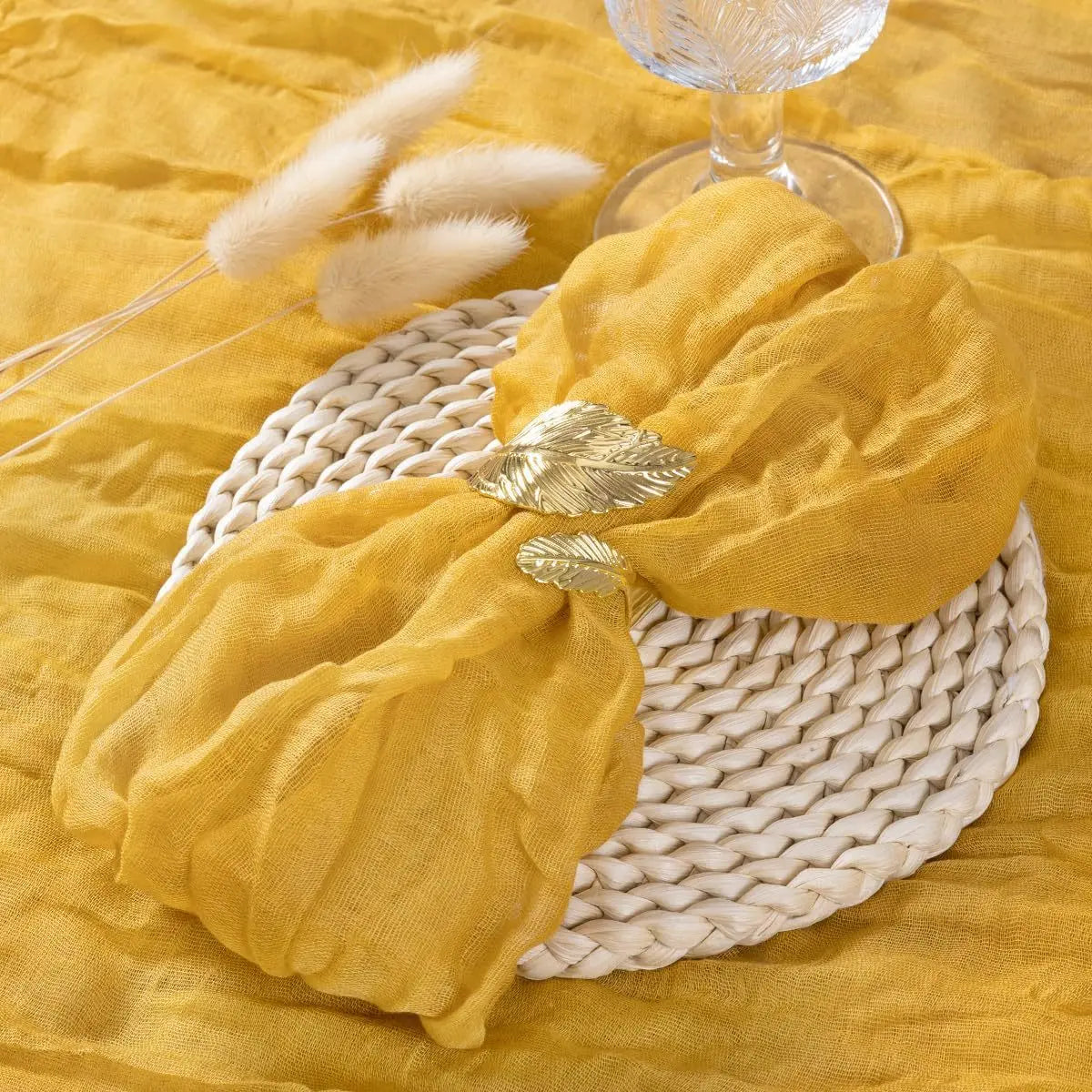 serviettes table pliées moderne vert bleu clair beige 20 pouces 20 pouces réutilisables texture