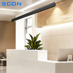Lampe LED suspendue moderne lumière chaude noir matériau aluminium pendentif