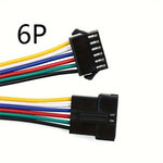 connecteurs led broches cable noir rouge vert bleu blanc clips utilitaires