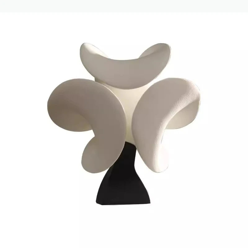 lampe table contemporaine blanc minimaliste base plate moderne fluides
