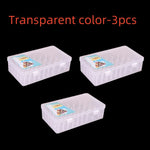 boîtes rangement fil transparentes pratiques modernes poignées bobines couleurs diverse outils couture broderie