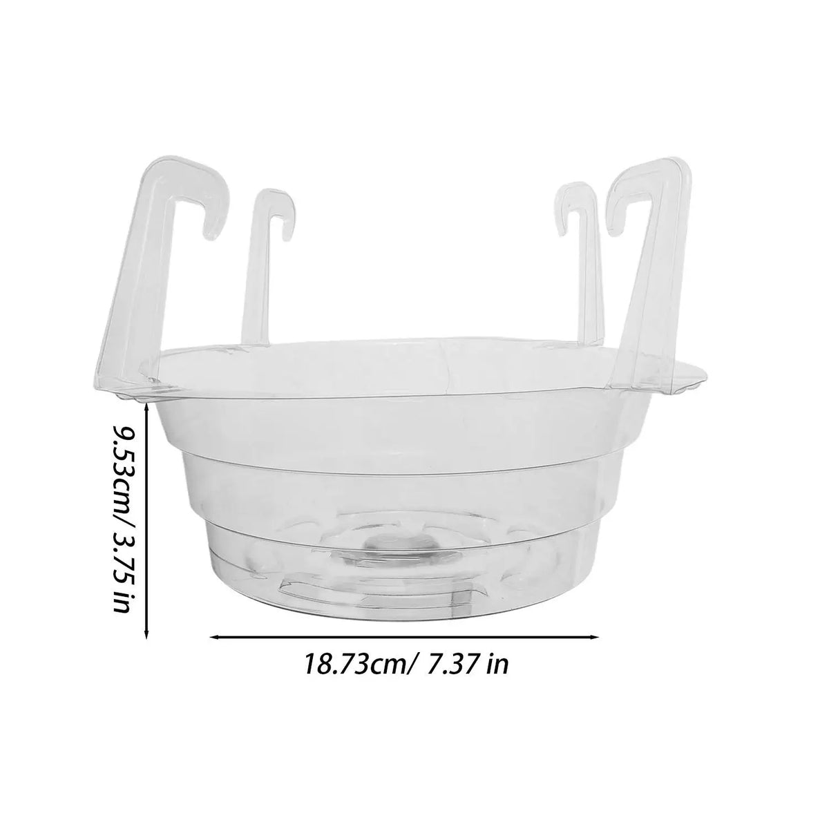 supports plante suspendus transparents modernes clips gravés jardin maison salon chambre