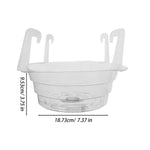 supports plante suspendus transparents modernes clips gravés jardin maison salon chambre