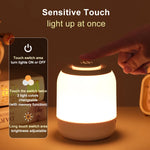 lampe table rechargeable usb led blanc gris tactile moderne sans fil urgence chambre bébé