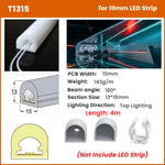 profils lumineux silicone blanc modernes eyelets flexibles led étanches 05m 1m 2m 3m