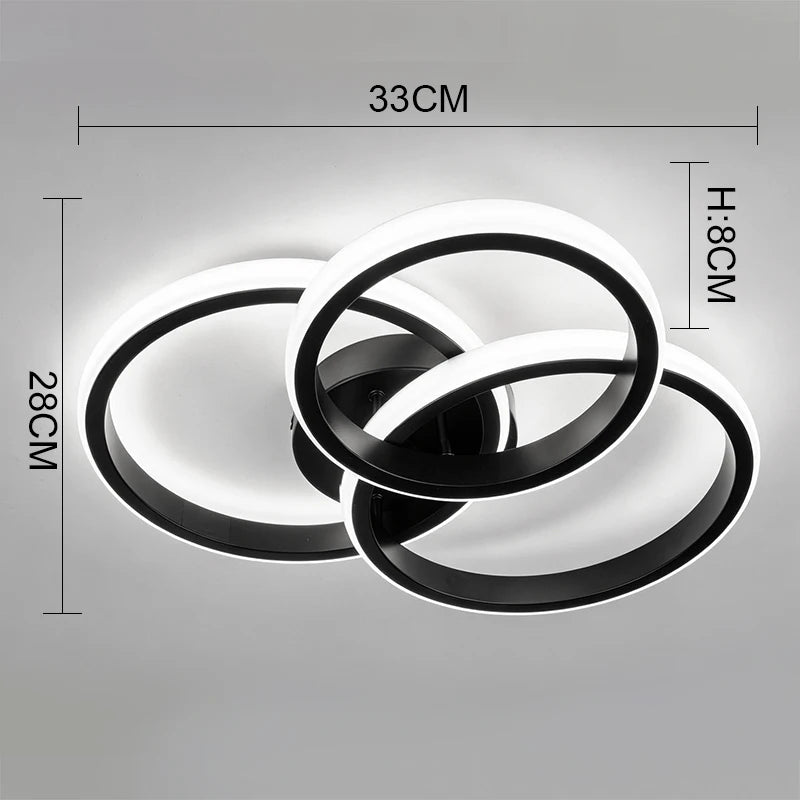 luminaire suspendu moderne blanc noir éclairage quotidien cuisine salle manger led acrylique fermeture métallique