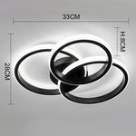 luminaire suspendu moderne blanc noir éclairage quotidien cuisine salle manger led acrylique fermeture métallique