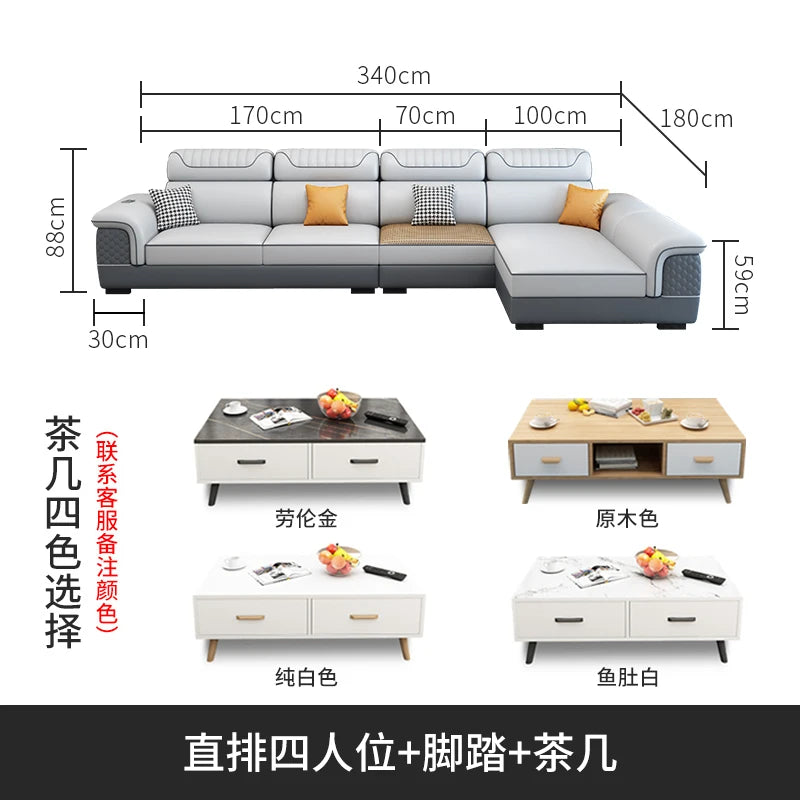 canapé d'angle moderne gris clair gris foncé beige noir tissu rayures géométrique coussins