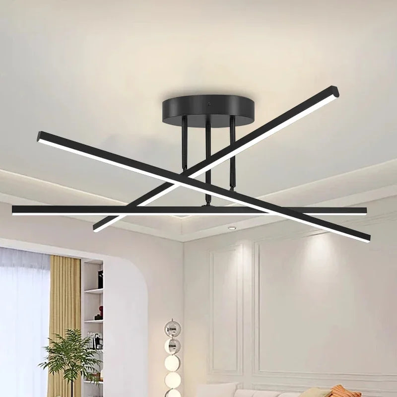 lampe suspendue moderne or noir ampoules led chambre salle manger lumière principale tricolore