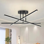 lampe suspendue moderne or noir ampoules led chambre salle manger lumière principale tricolore
