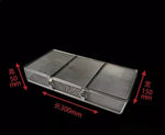 boite bijoux metal argente cadenas couvercle maille fine rangement moderne