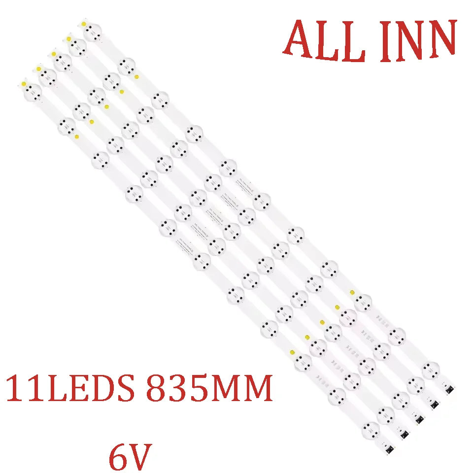 bande led rétro éclairage blanc connecteur moderne 6v 835mm 1kit 5pcs